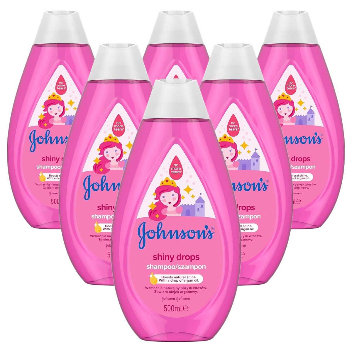 Johnson's Baby Shiny Drops Shampoo 6 x 500 ml - Voordeelverpakking