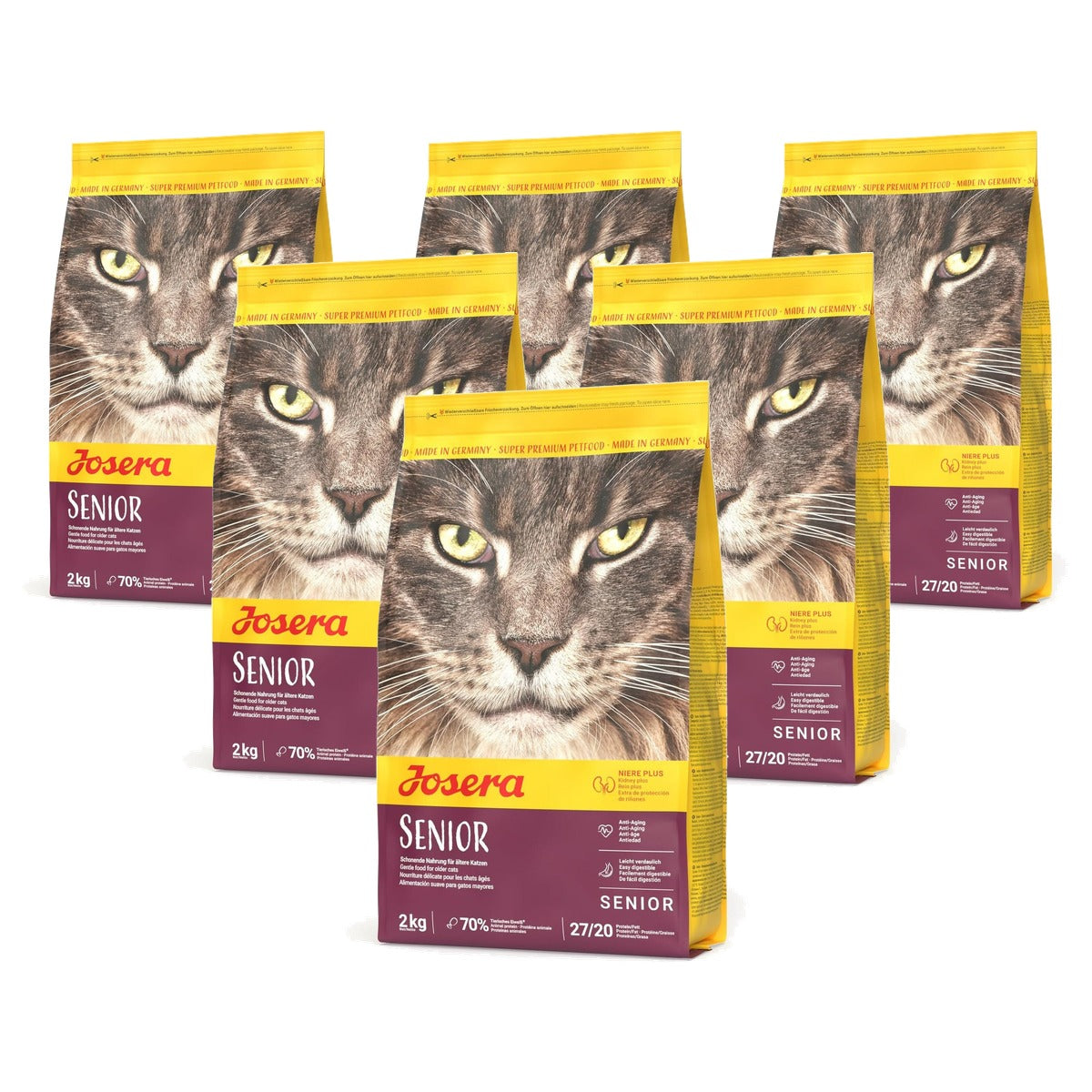 Josera Carismo droogvoer kat senior gevogelte 2 kg - 6-pack