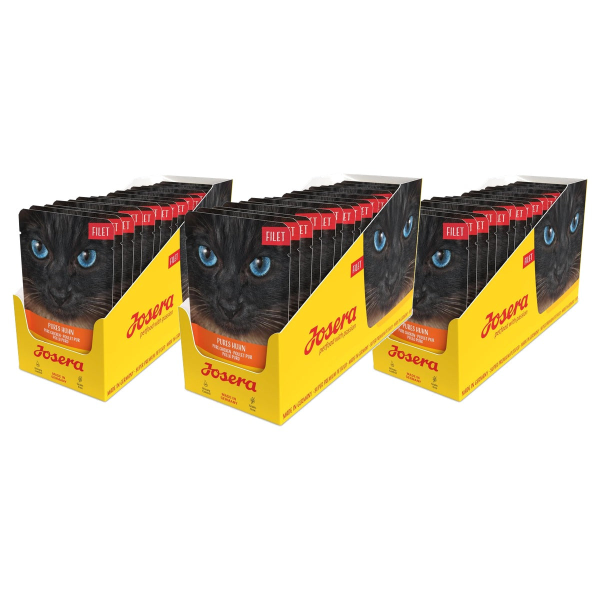 Josera Filet Pures Natvoer Kattenvoer Kip 16 x 70 g - 3-pack