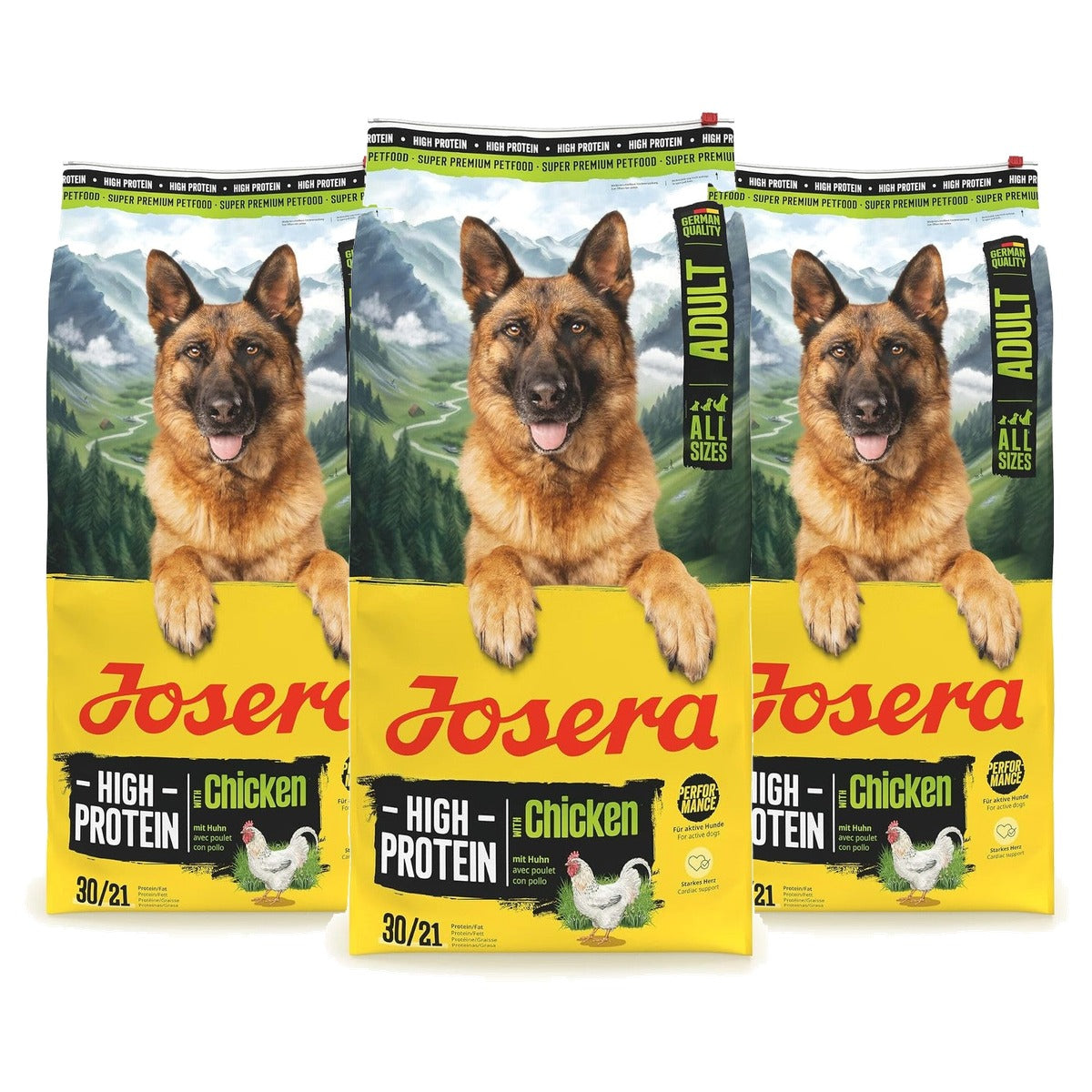 Josera High Protein droogvoer hond kip 12,5 kg - 3-pack