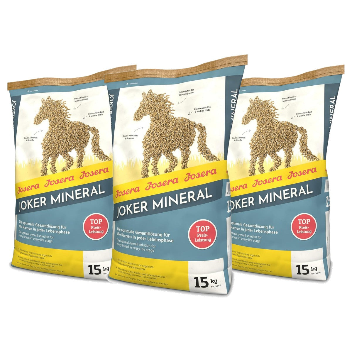Josera Joker Mineral paardenvoer 15 kg - 3-pack