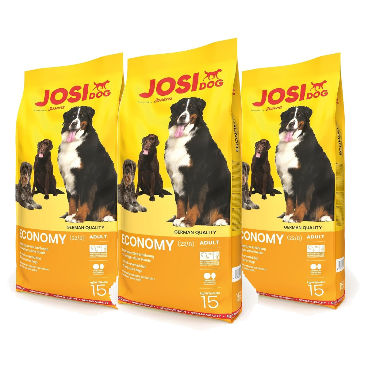 Josera JosiDog Economy Droogvoer Hond 1 x 15 kg - 3-pack