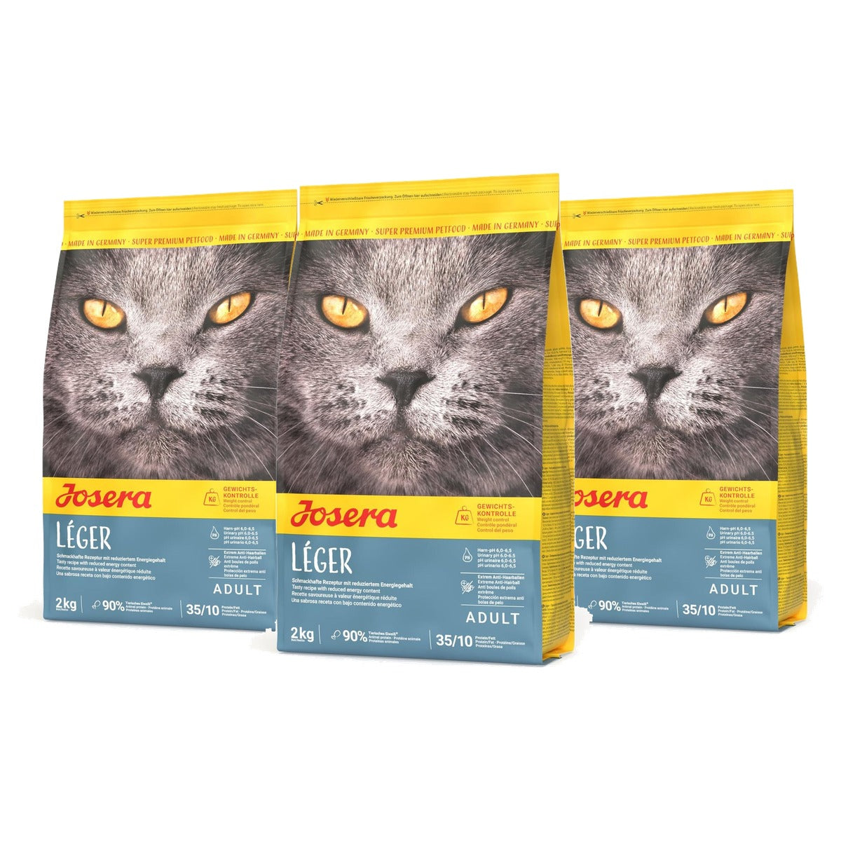 Josera Léger droogvoer kat gewichtscontrole - 3-pack