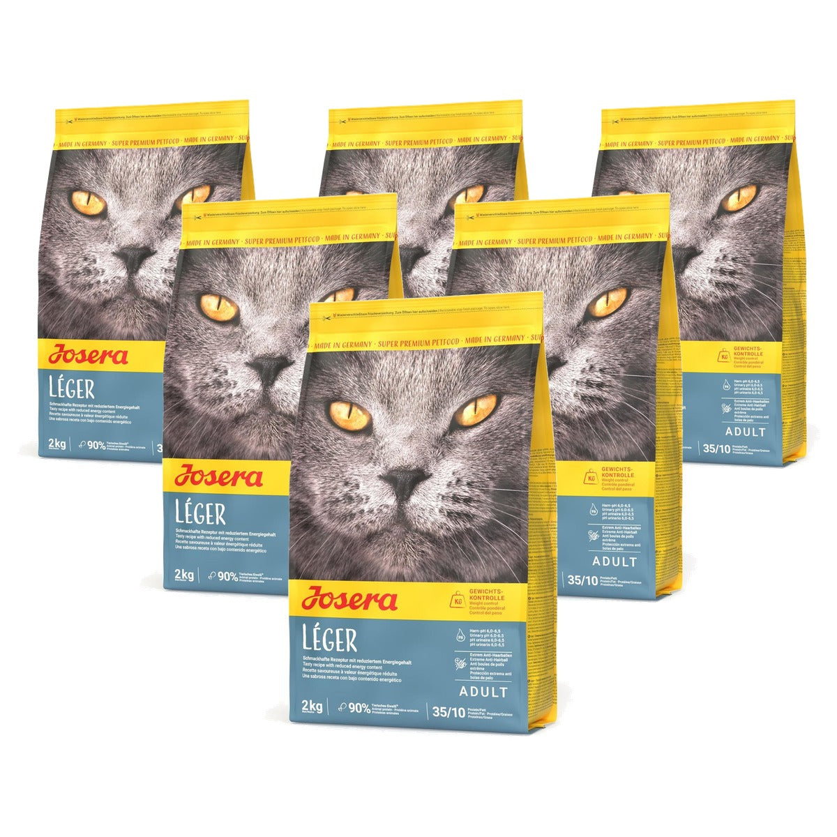 Josera Léger droogvoer kat gewichtscontrole - 6-pack