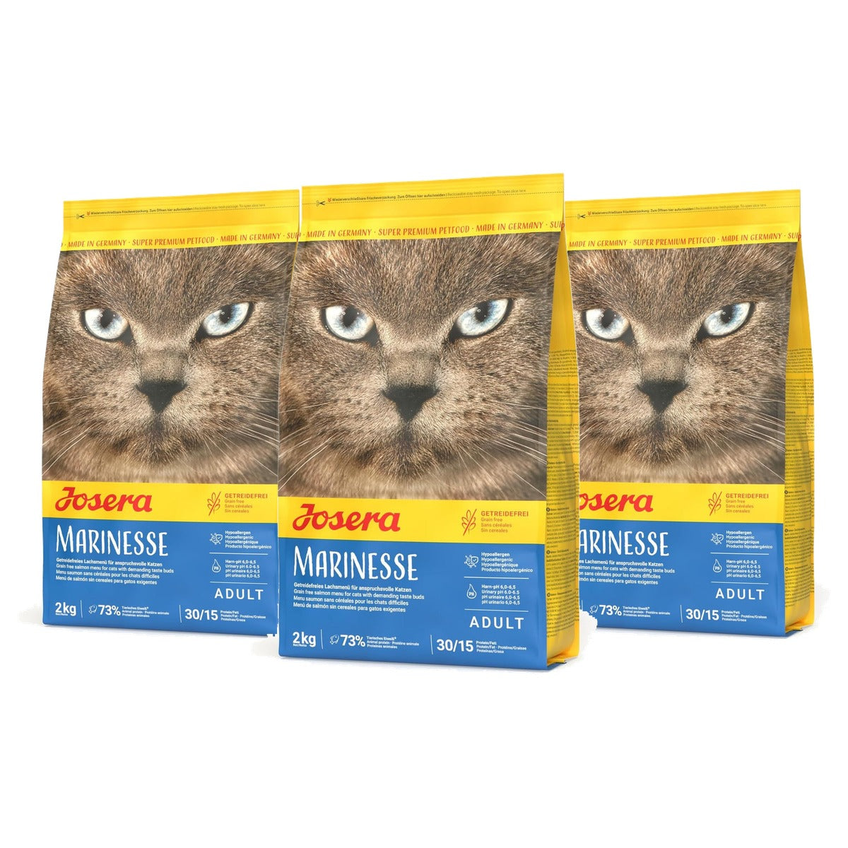 Josera Marinesse droogvoer kat zalm 2 kg - 3-pack