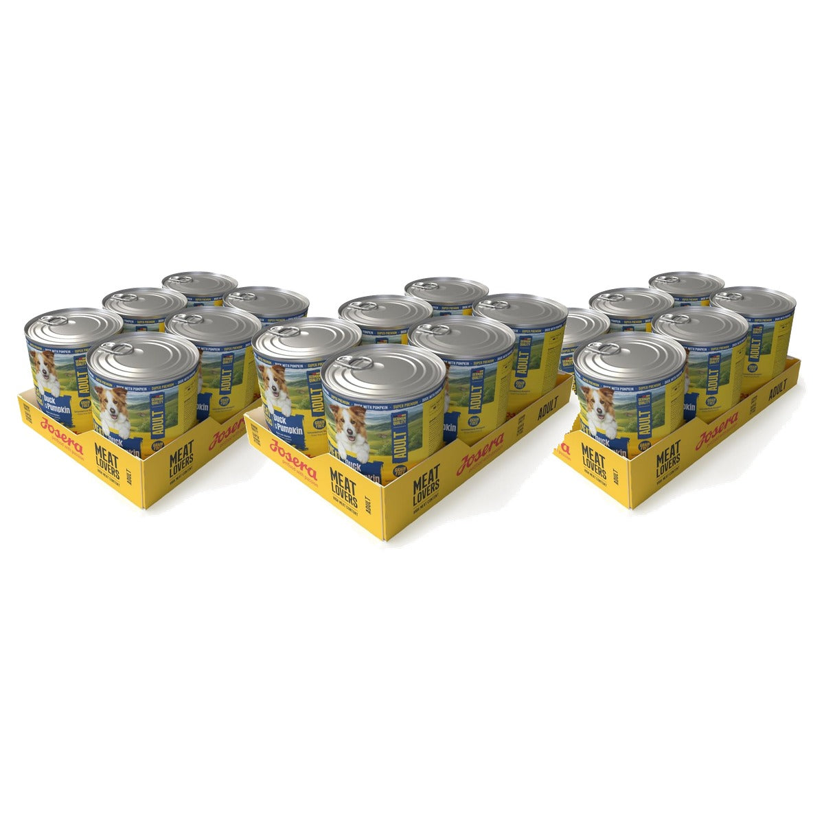 Josera Meat Lovers Menu Natvoer Hondenvoer Eend & Pompoen 6 x 800 g - 3-pack