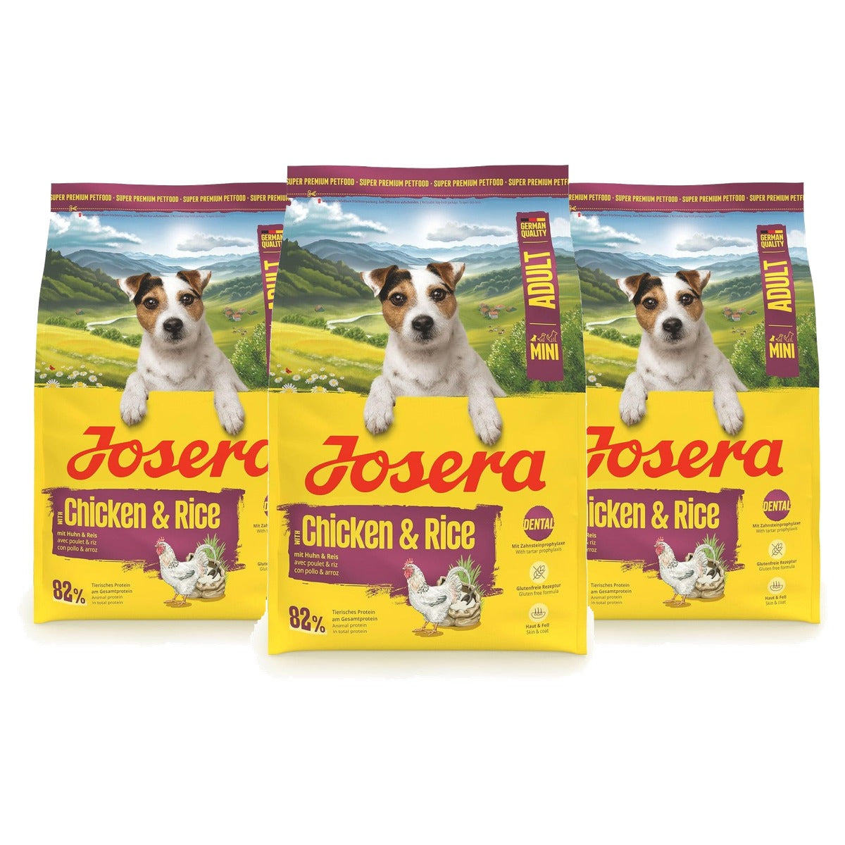 Josera Mini Droogvoer Hond Kip & Rijst 3 kg - 3-pack