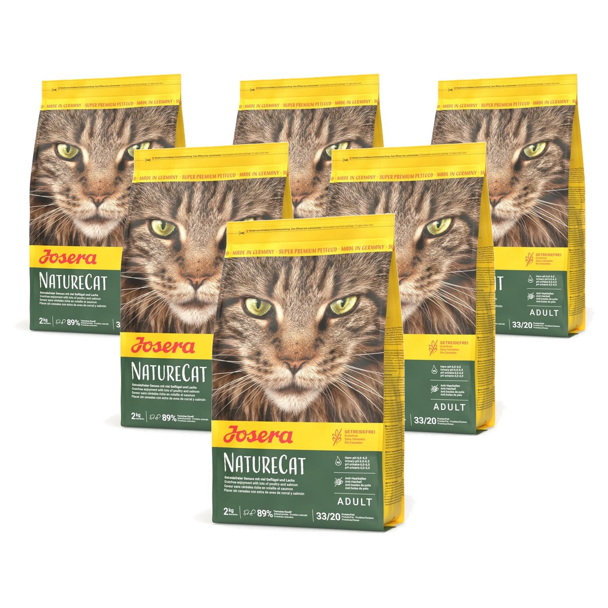 Josera NatureCat droogvoer kat adult graanvrij - 6-pack