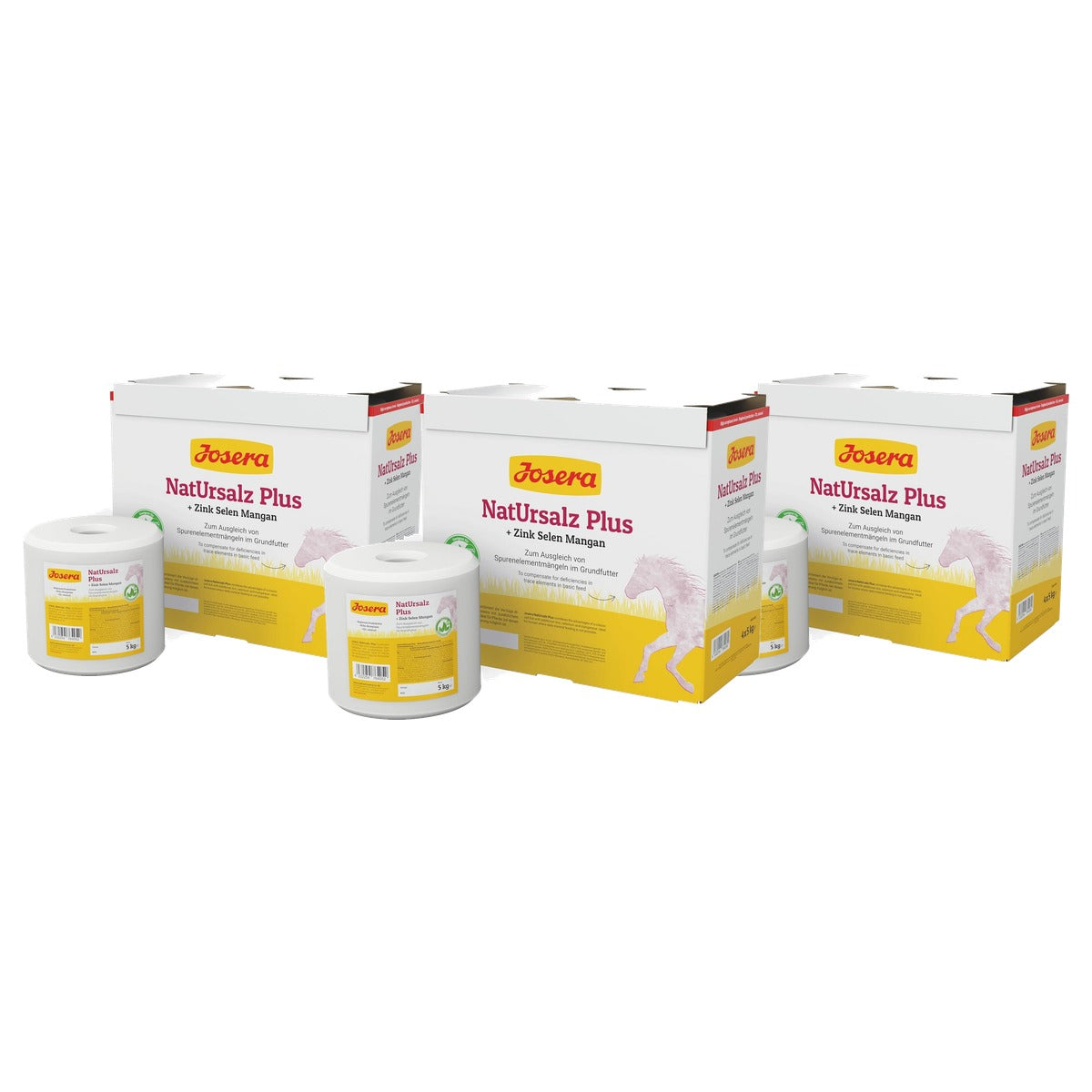 Josera Naturzout Plus mineraalvoer paarden 4 x 5 kg - 3-pack