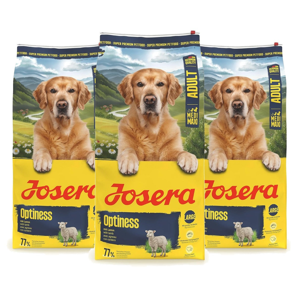 Josera Optiness droogvoer hond lam 12,5 kg - 3-pack