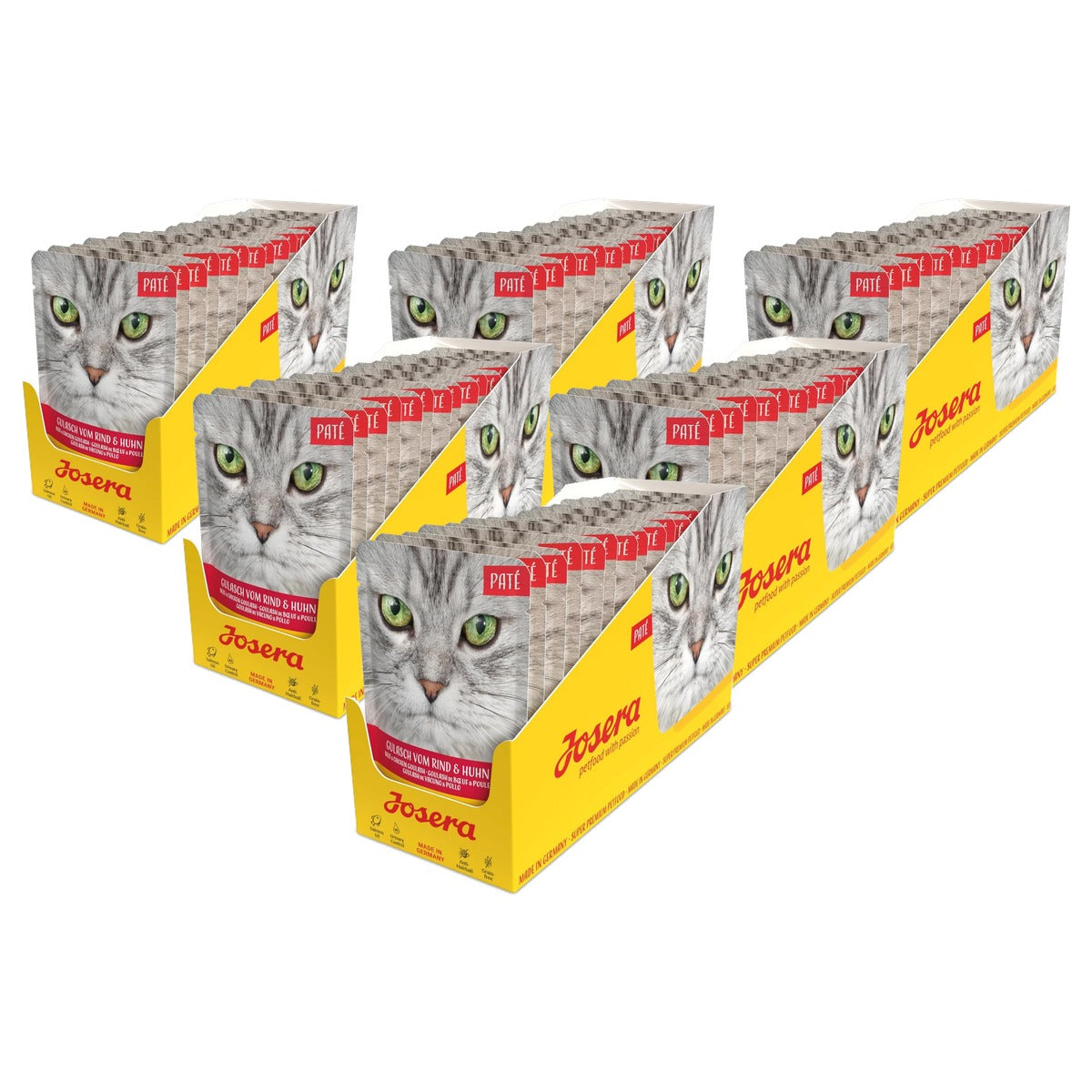 Josera Paté Goulash Natvoer Kattenvoer Rundvlees & Kip 16 x 85 g - 6-pack
