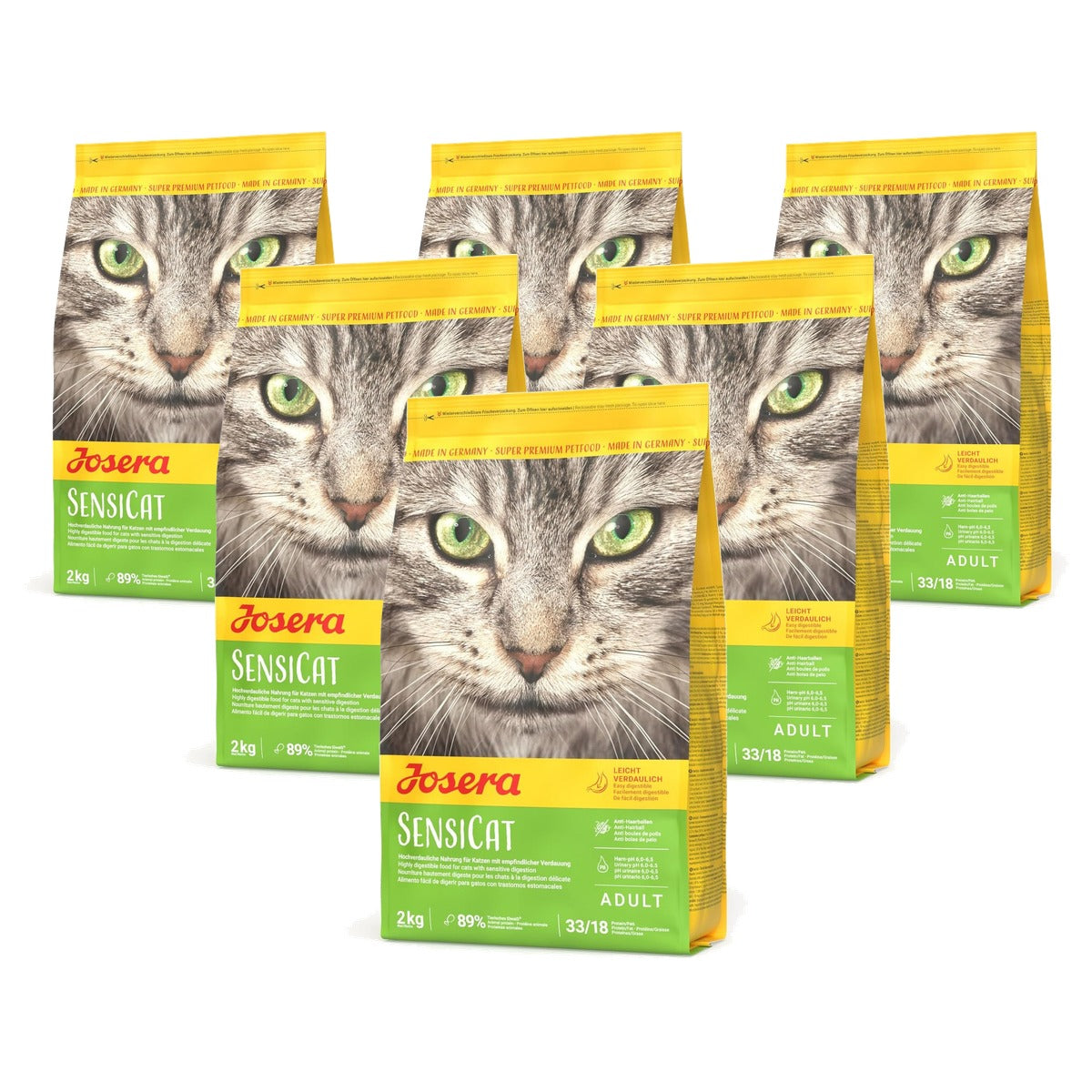 Josera SensiCat droogvoer kat gevogelte & rijst - 6-pack