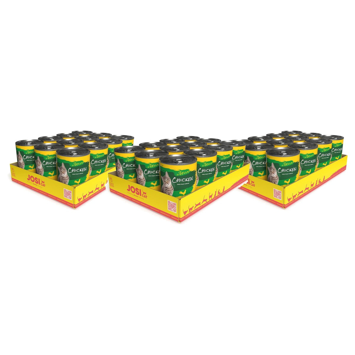 JosiCat Chicken in Jelly natvoer kattenvoer kip 12 x 400 g - 3-pack