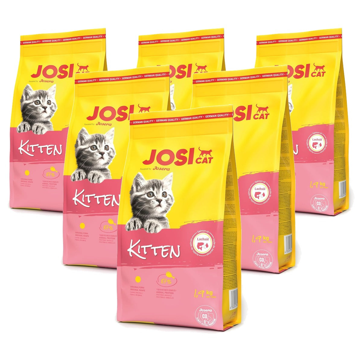 JosiCat Kitten droogvoer kat gevogelte 1,9 kg - 6-pack