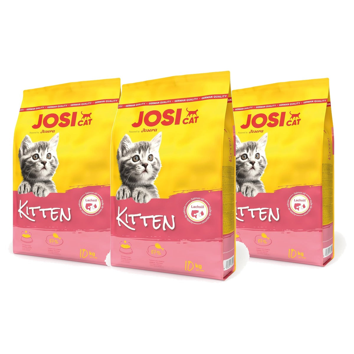 JosiCat Kitten droogvoer kat gevogelte 10 kg - 3-pack