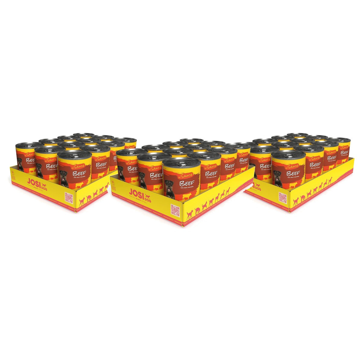 JosiDog natvoer hondenvoer rund in saus 12 x 415 g - 3-pack