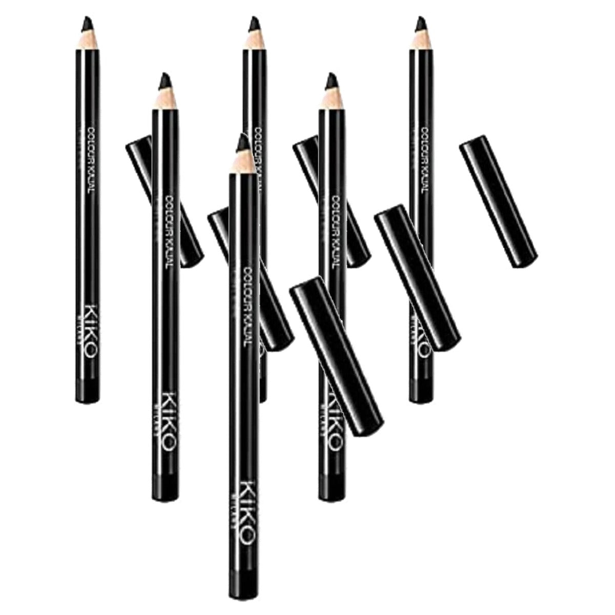 Kiko Milano Colour Kajal Kleur 01 Black - 6-pack