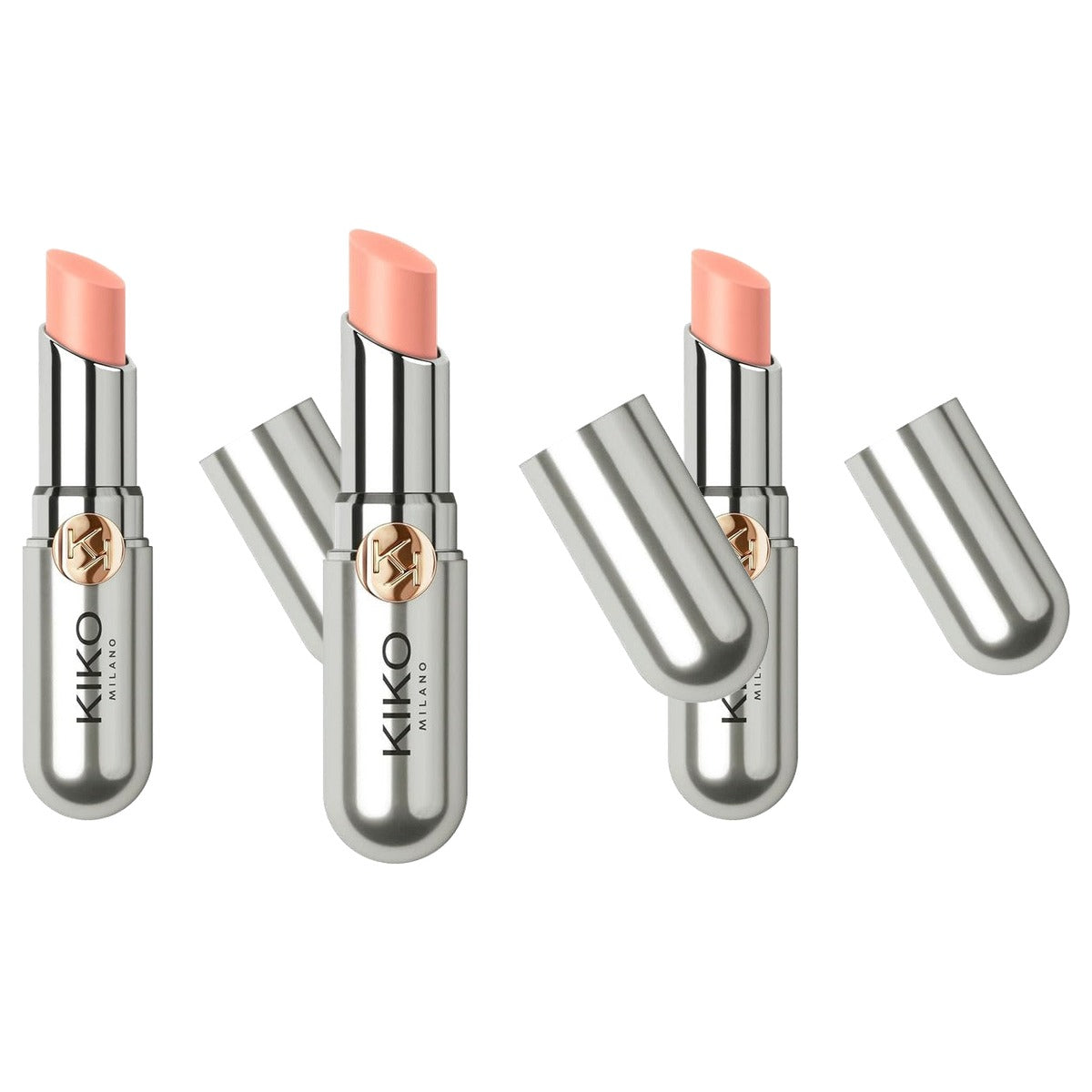 Kiko Milano Coloured Balm 02 Getinte Lippenbalsem met Fruitaroma - 3-pack