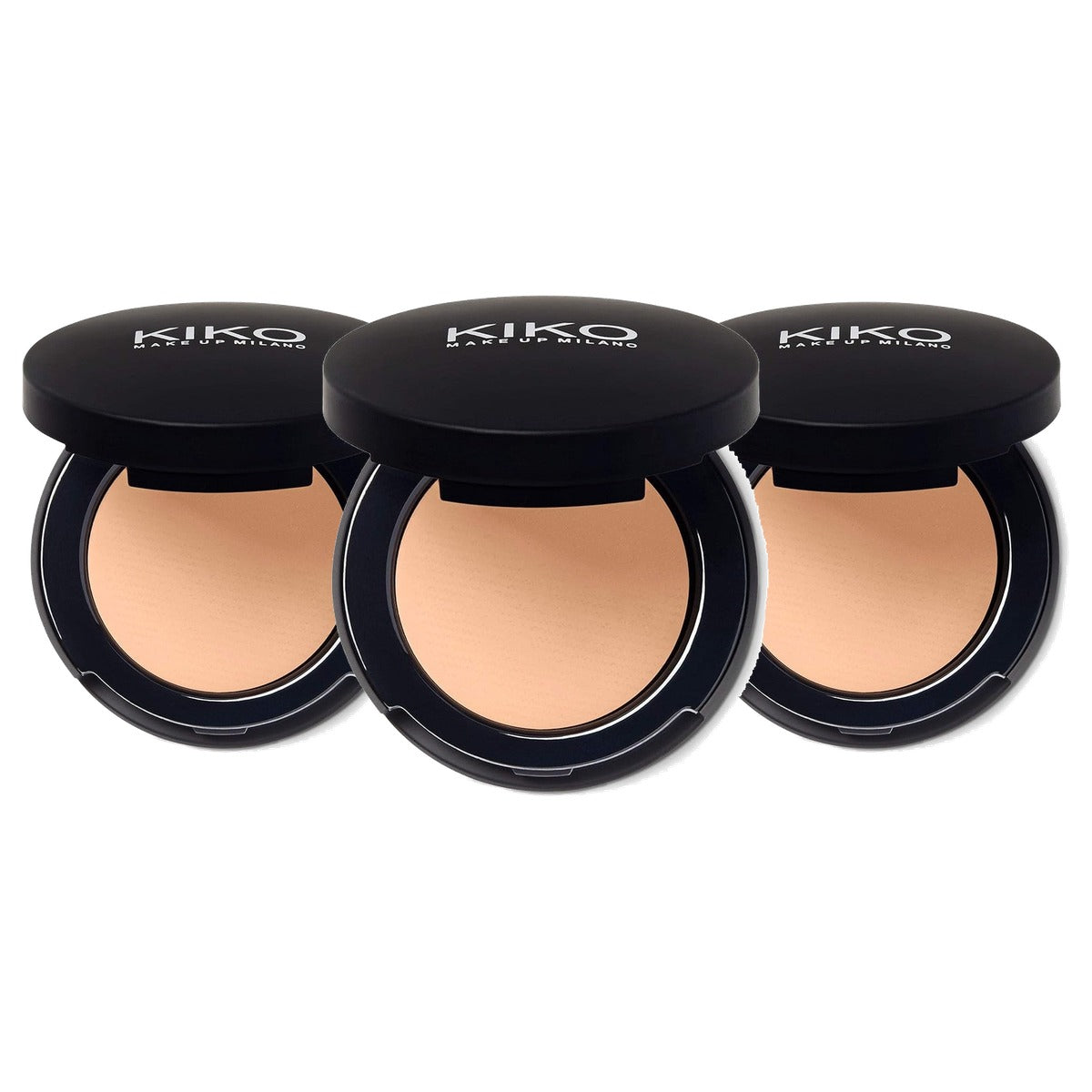 Kiko Milano Full Coverage Concealer Kleur 02 Natural - 3-pack