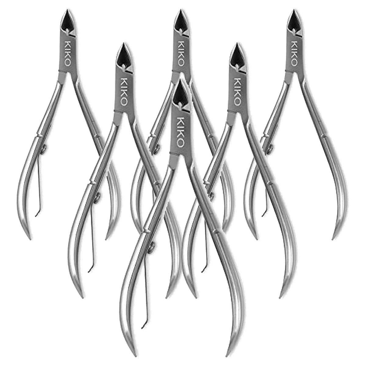 Kiko Milano Cuticle Nipper Nagelriemknipper van Roestvrij Staal - 6-pack