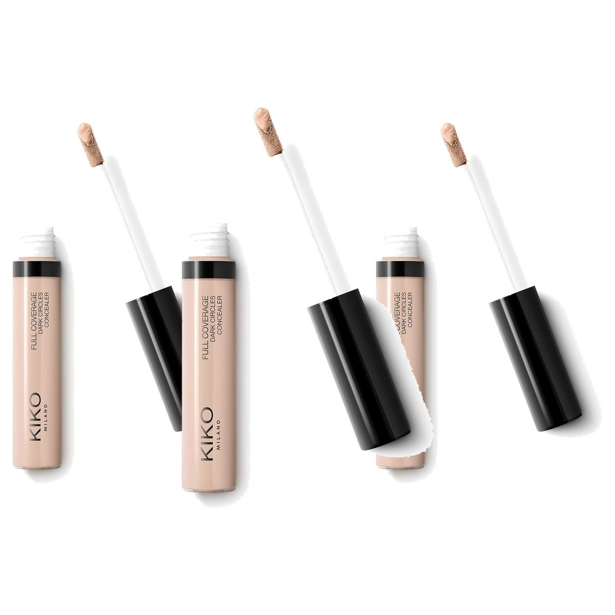 Kiko Milano Full Coverage Dark Circles Concealer Kleur 06 Hazelnut - 3-pack