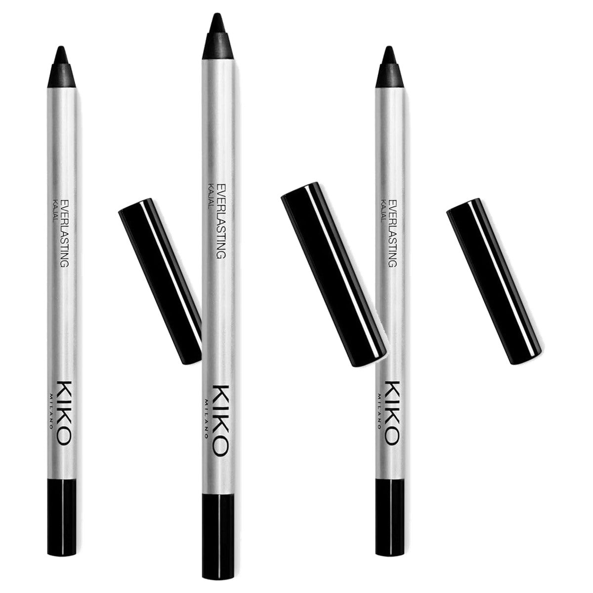 Kiko Milano Everlasting Kajal Zwart - 3-pack