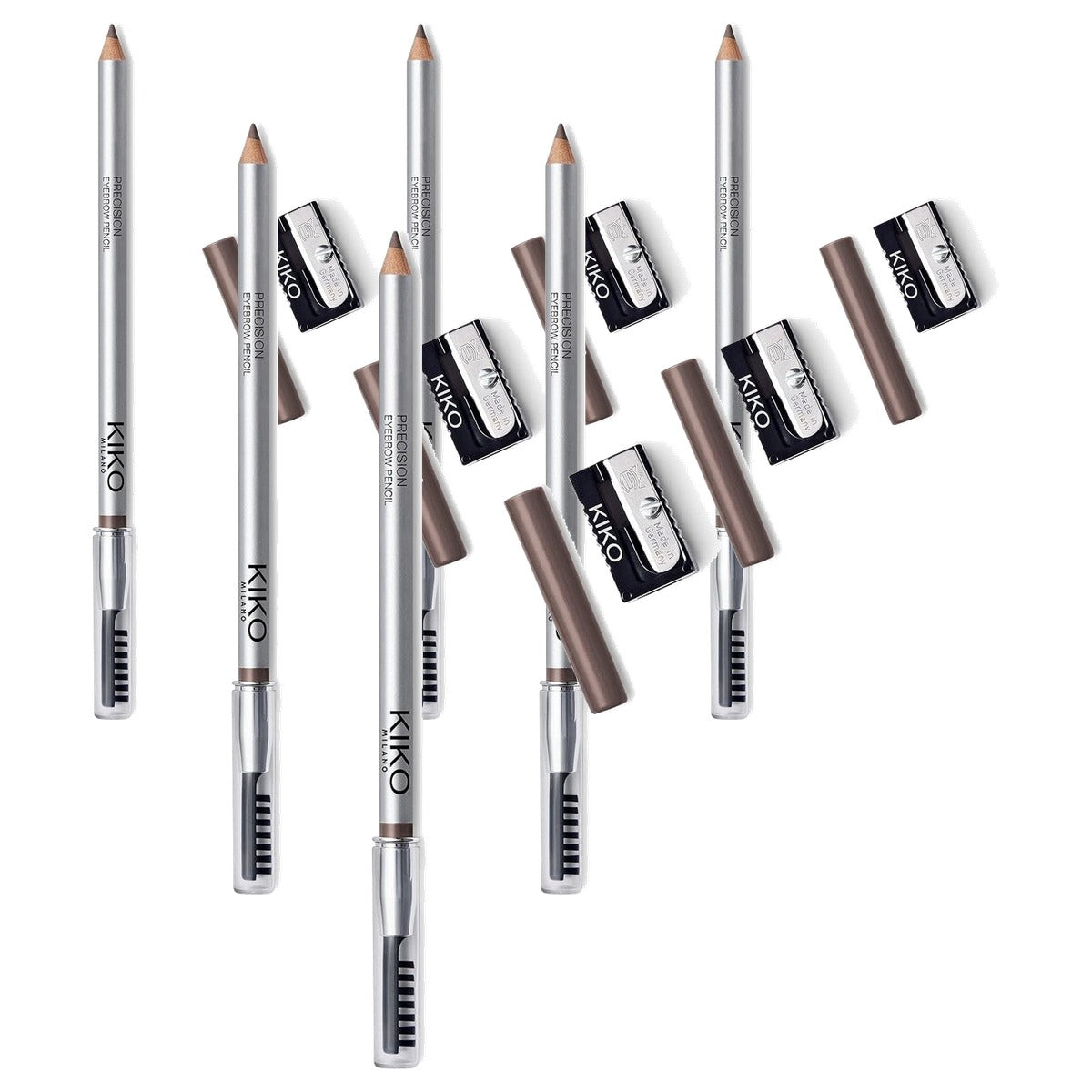 Kiko Milano Precision Eyebrow Pencil Kleur 06 Auburn - 6-pack