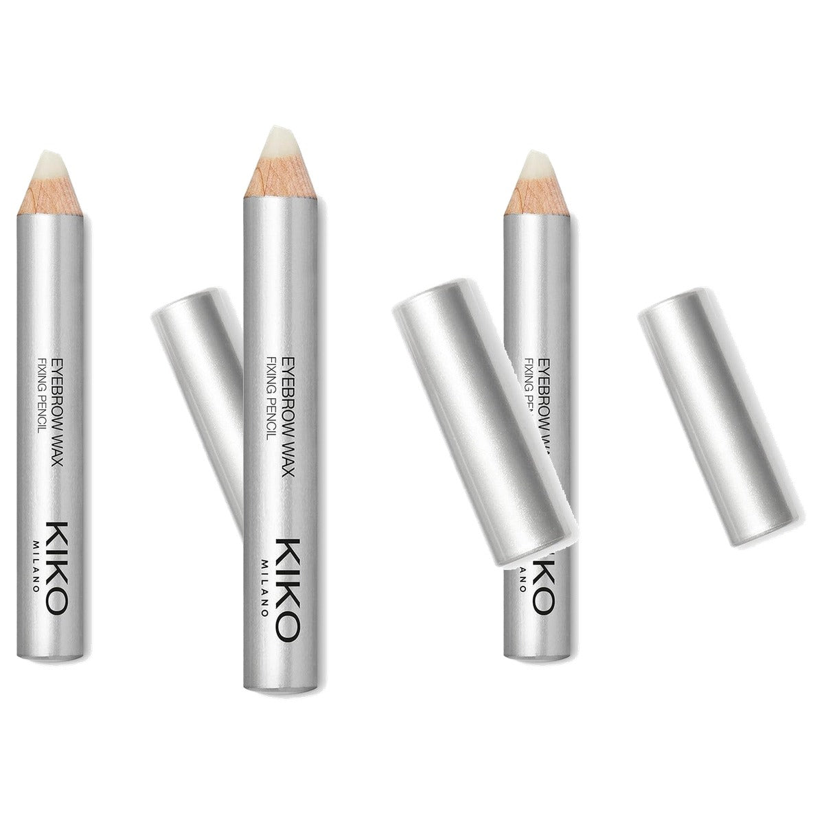 Kiko Milano Eyebrow Wax Fixing Pencil - Fixerende Wenkbrauwstift - 3-pack