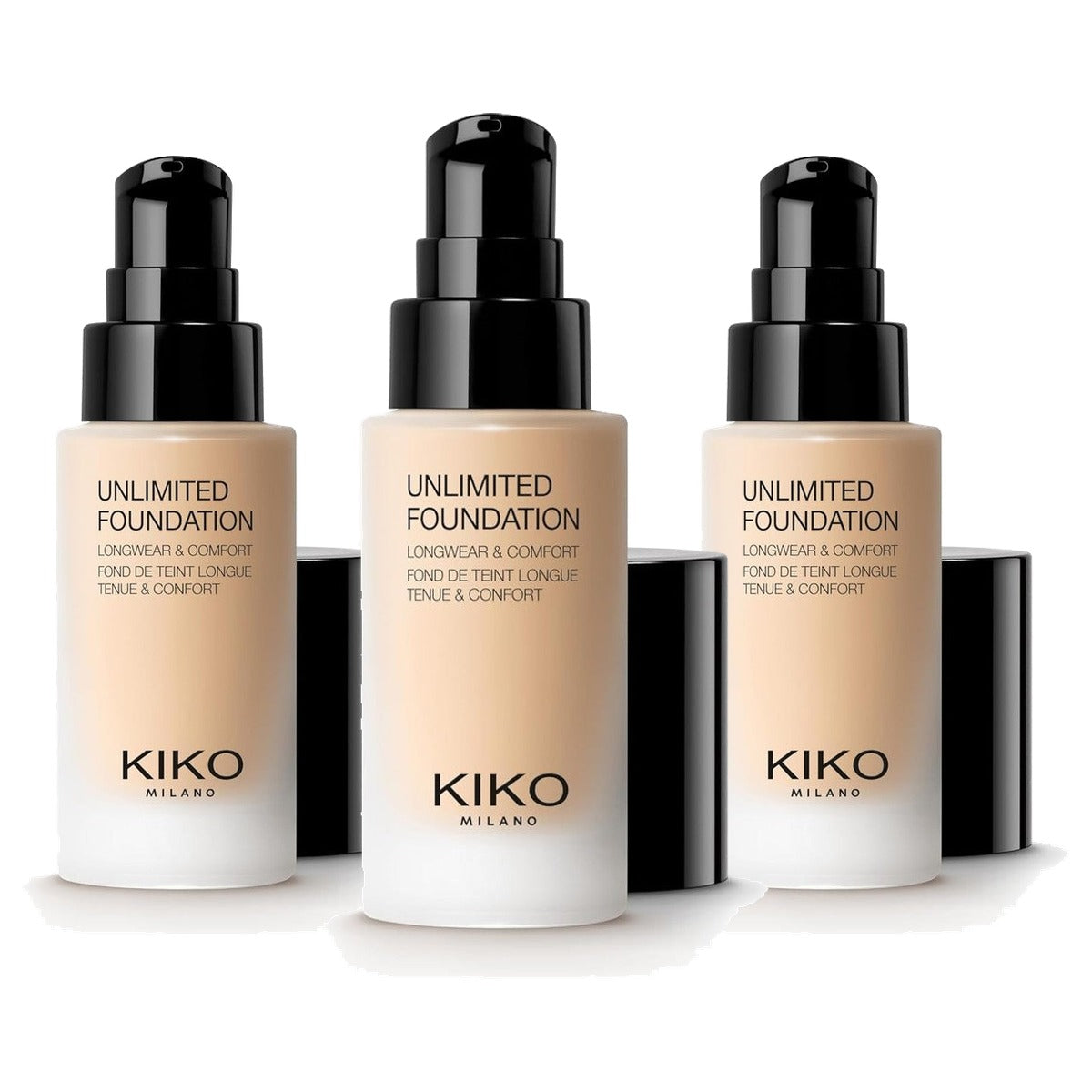 Kiko Milano Unlimited Foundation N1.5 Neutraal - 3-pack