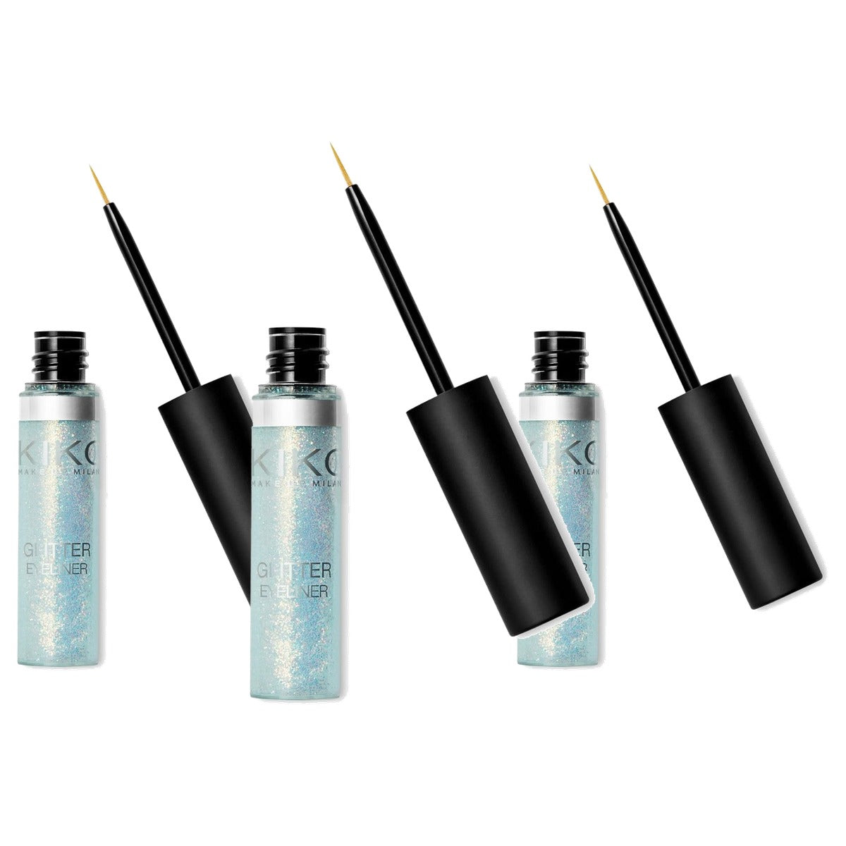 Kiko Milano Glitter Eyeliner 01 - 3-pack