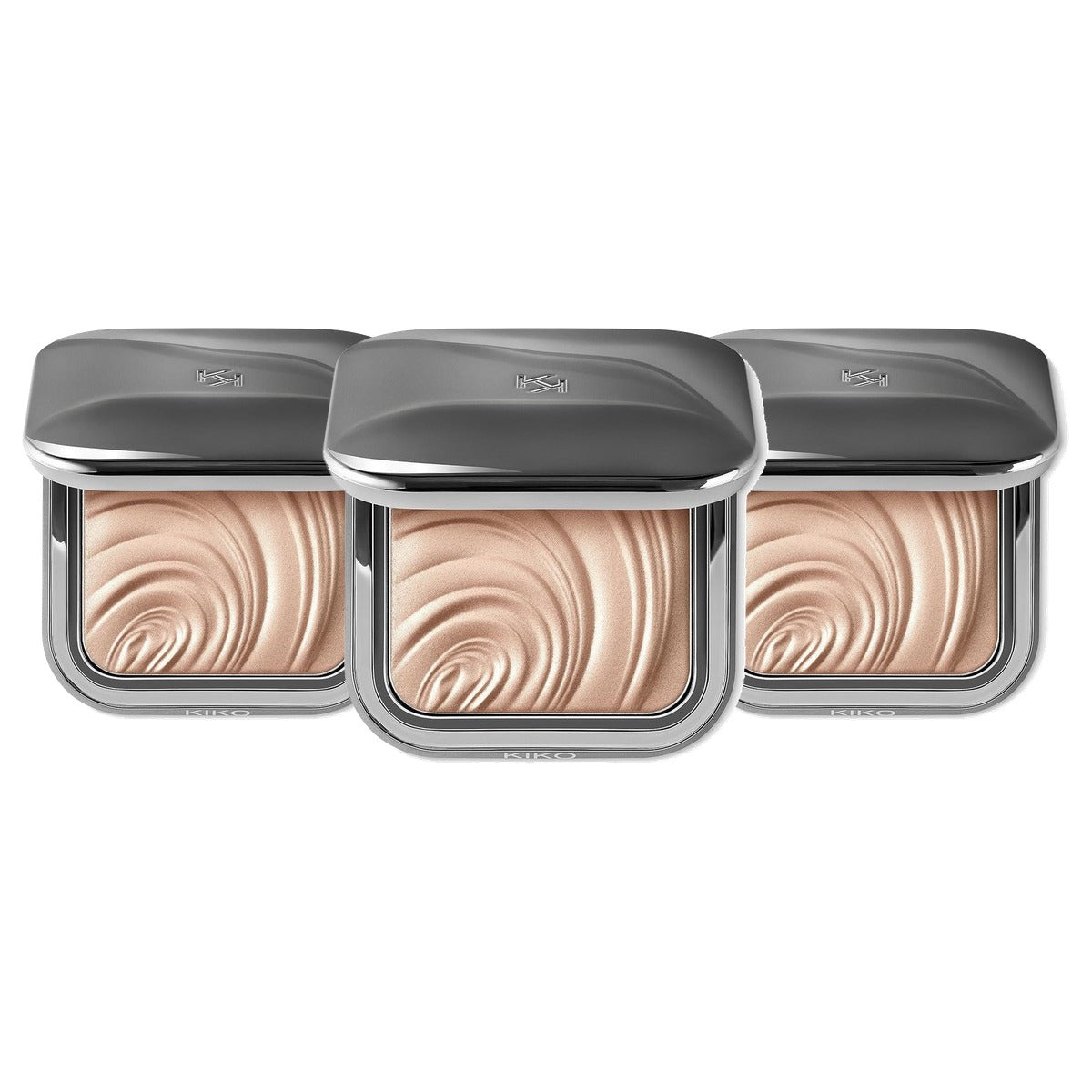 Kiko Milano Glow Fusion Intense Poederhighlighter 01 - 3-pack