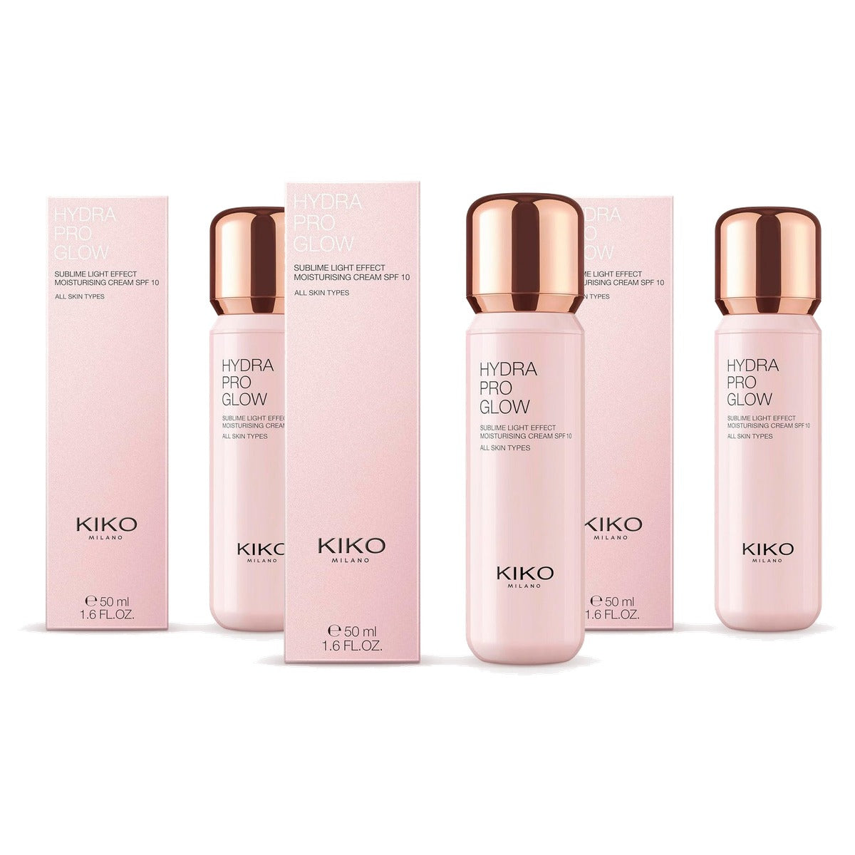 Kiko Milano Hydra Pro Glow Hydraterende Gezichtscrème - 3-pack
