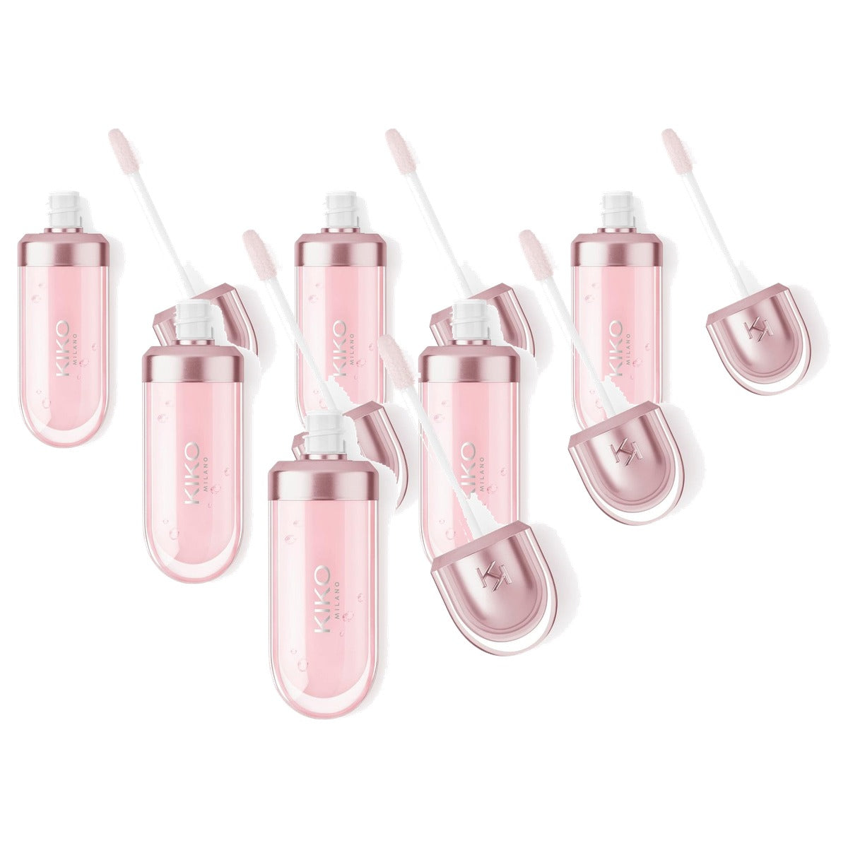 Kiko Milano 3D Hydra Lip Oil Kleur 03 Glossed Glass - 6-pack