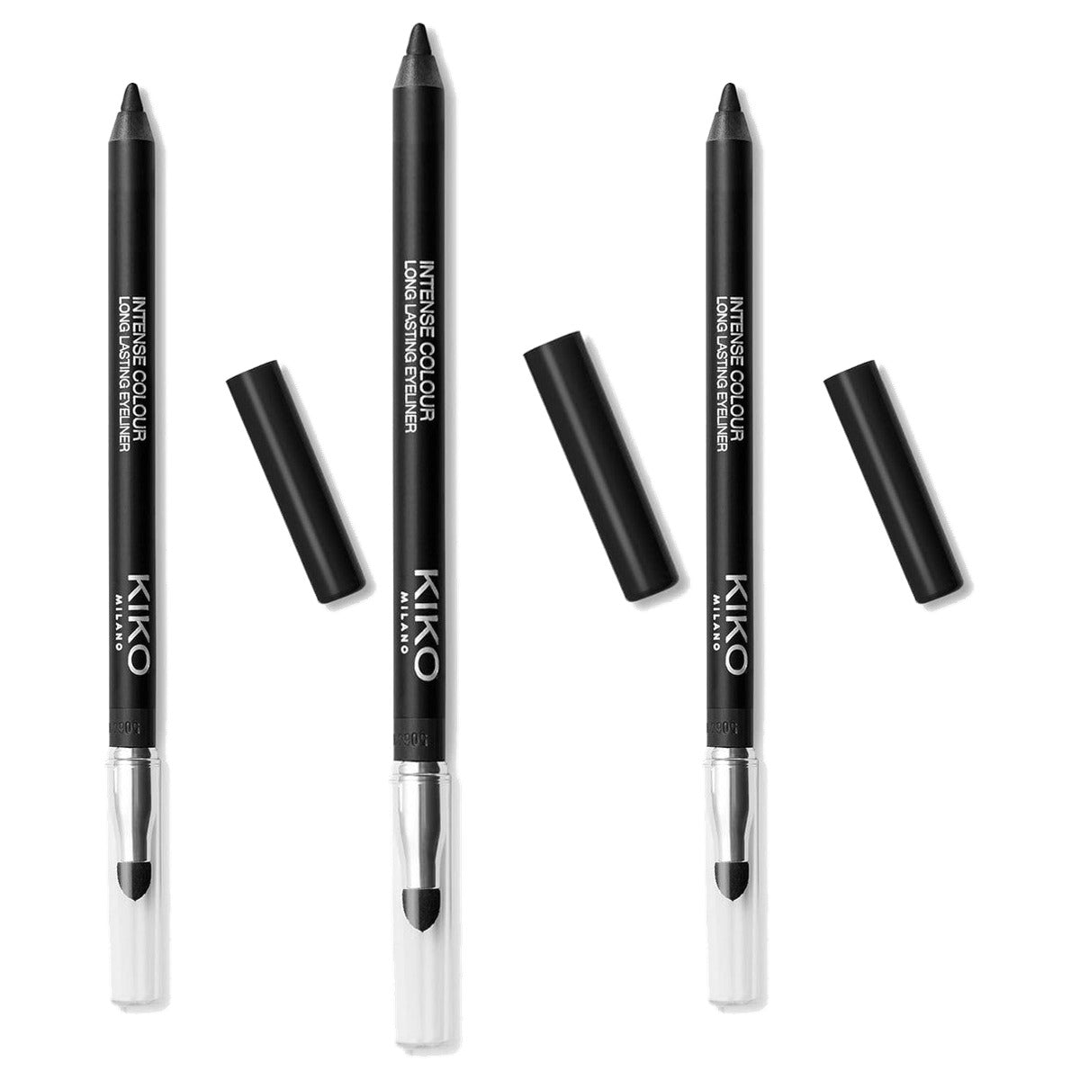 Kiko Milano Intense Colour Longlasting Eyeliner Kleur 16 Black - 3-pack