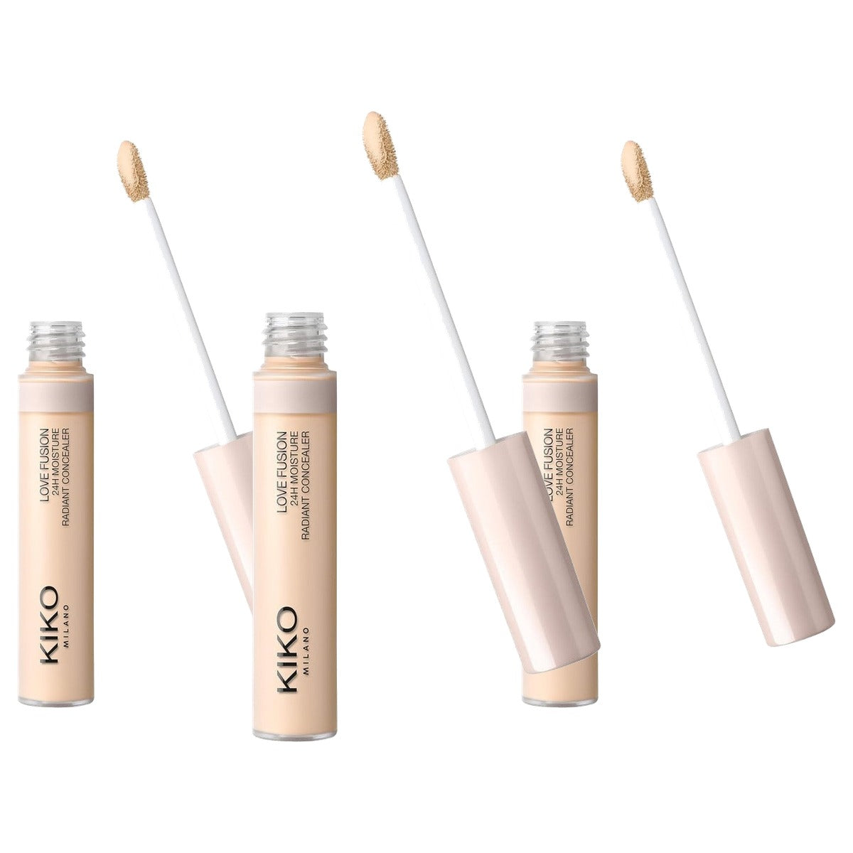 Kiko Milano Love Fusion 24H Moisture Radiant Concealer 2 - 3-pack