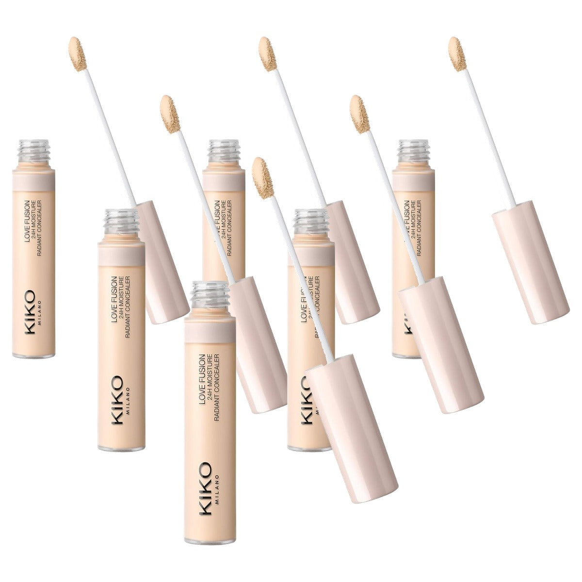 Kiko Milano Love Fusion 24H Moisture Radiant Concealer 2 - 6-pack