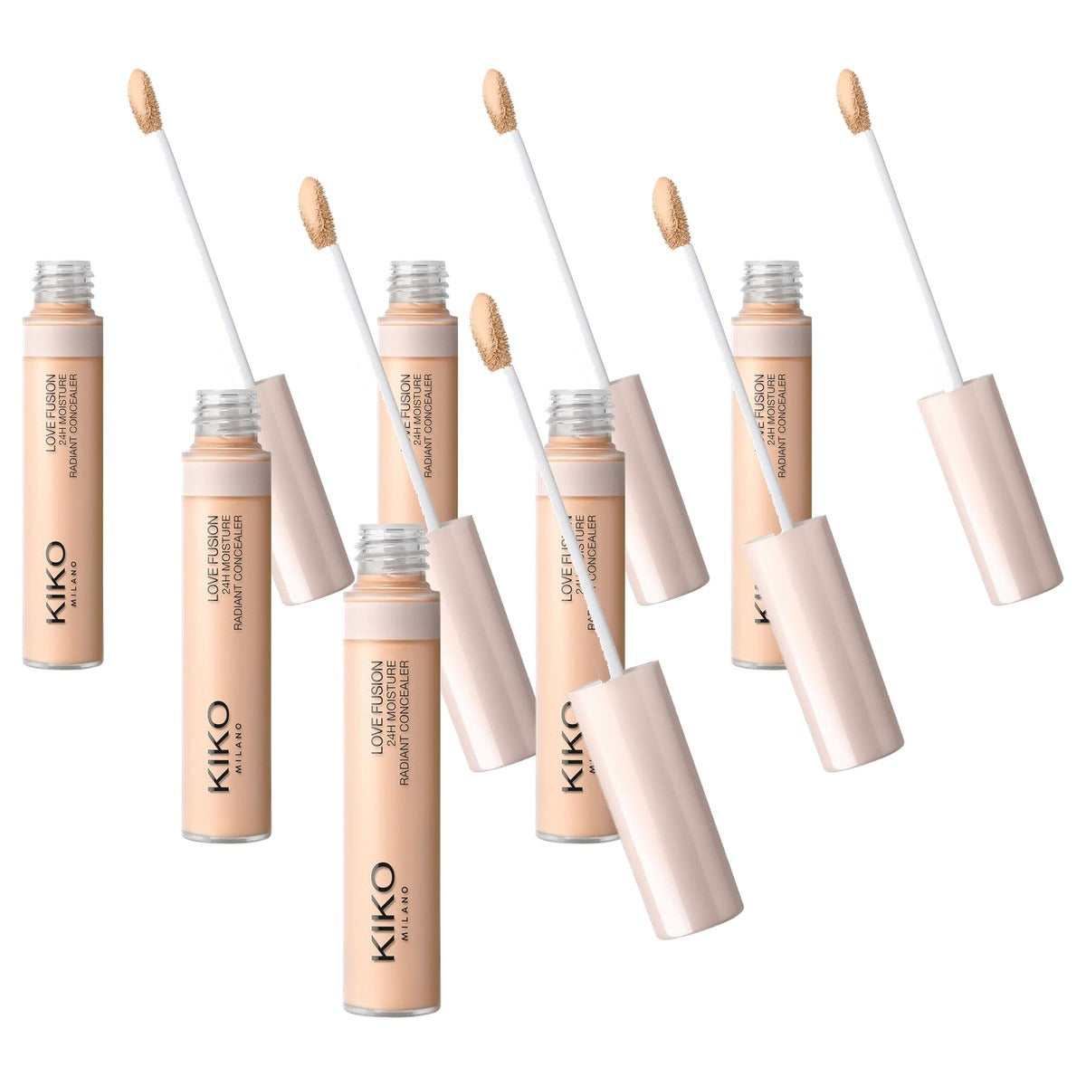 Kiko Milano Love Fusion 24H Moisture Radiant Concealer 8 - 6-pack