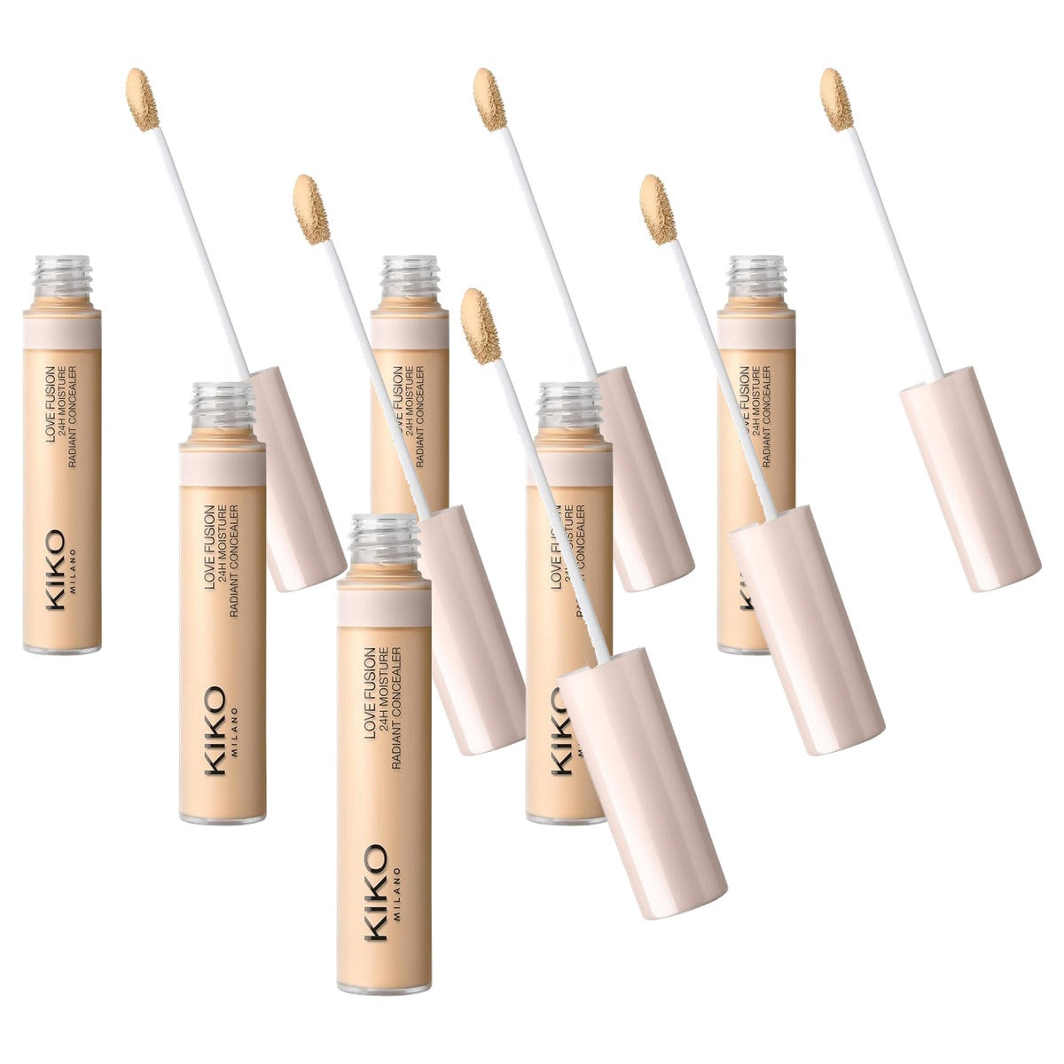Kiko Milano Love Fusion 24H Moisture Radiant Concealer 10 - 6-pack