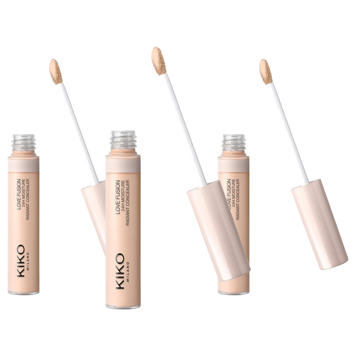 KIKO Milano Love Fusion 24H Moisture Radiant Concealer 5 - 3-pack