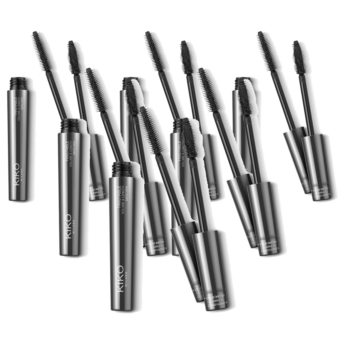 Kiko Milano Twistable Volume & Length Mascara - 6-pack