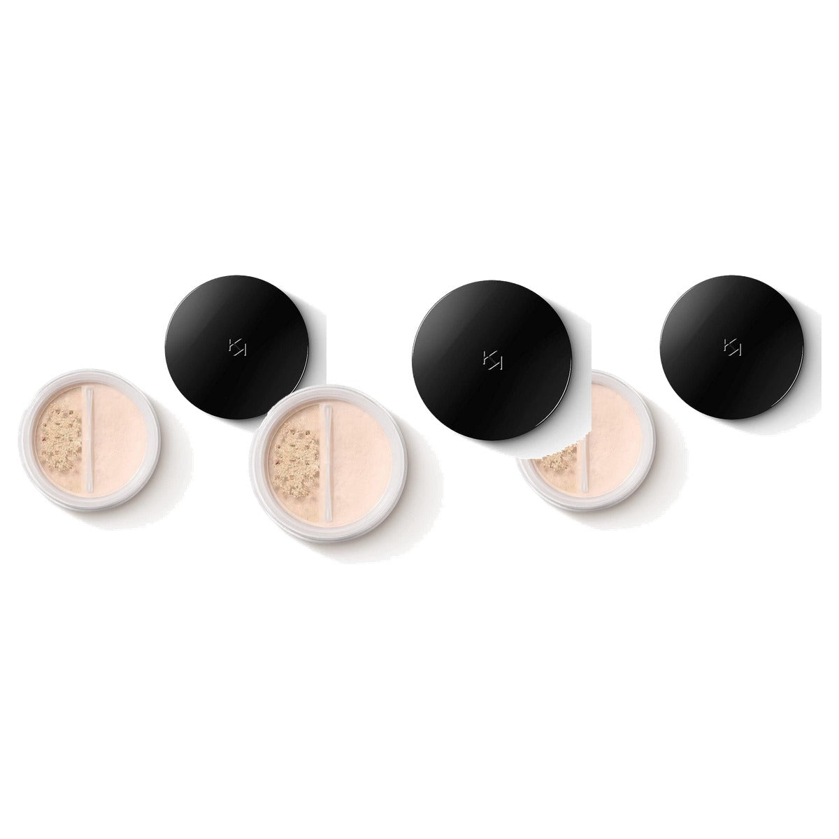 Kiko Milano Unlimited Long Lasting Matte Loose Powder Kleur 02 Neutraal - 3-pack