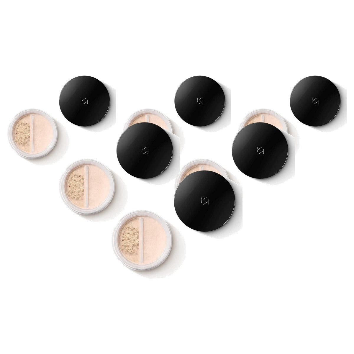 Kiko Milano Unlimited Long Lasting Matte Loose Powder Kleur 02 Neutraal - 6-pack