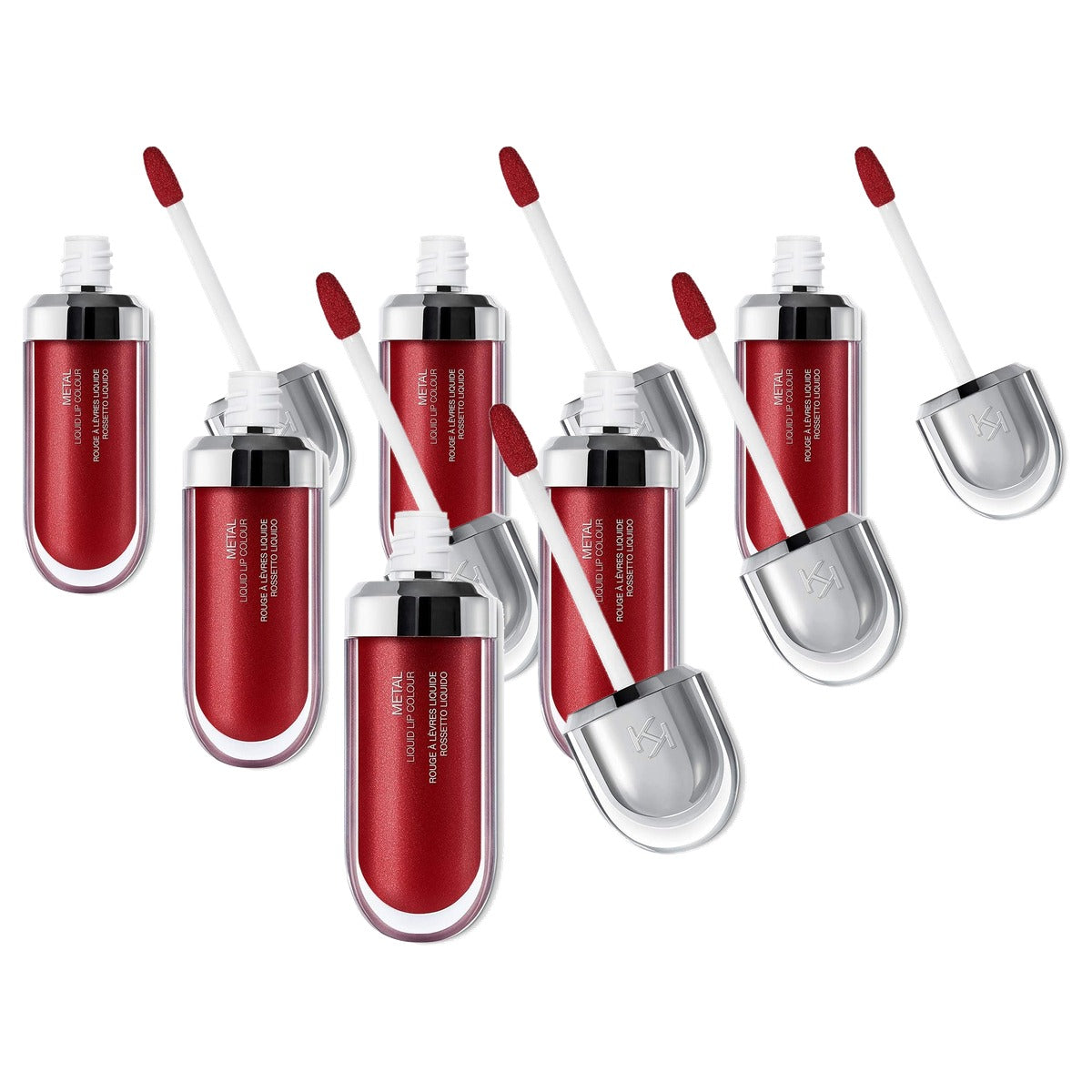 Kiko Milano Metal Liquid Lip Colour Kleur 06 Bordeaux - 6-pack
