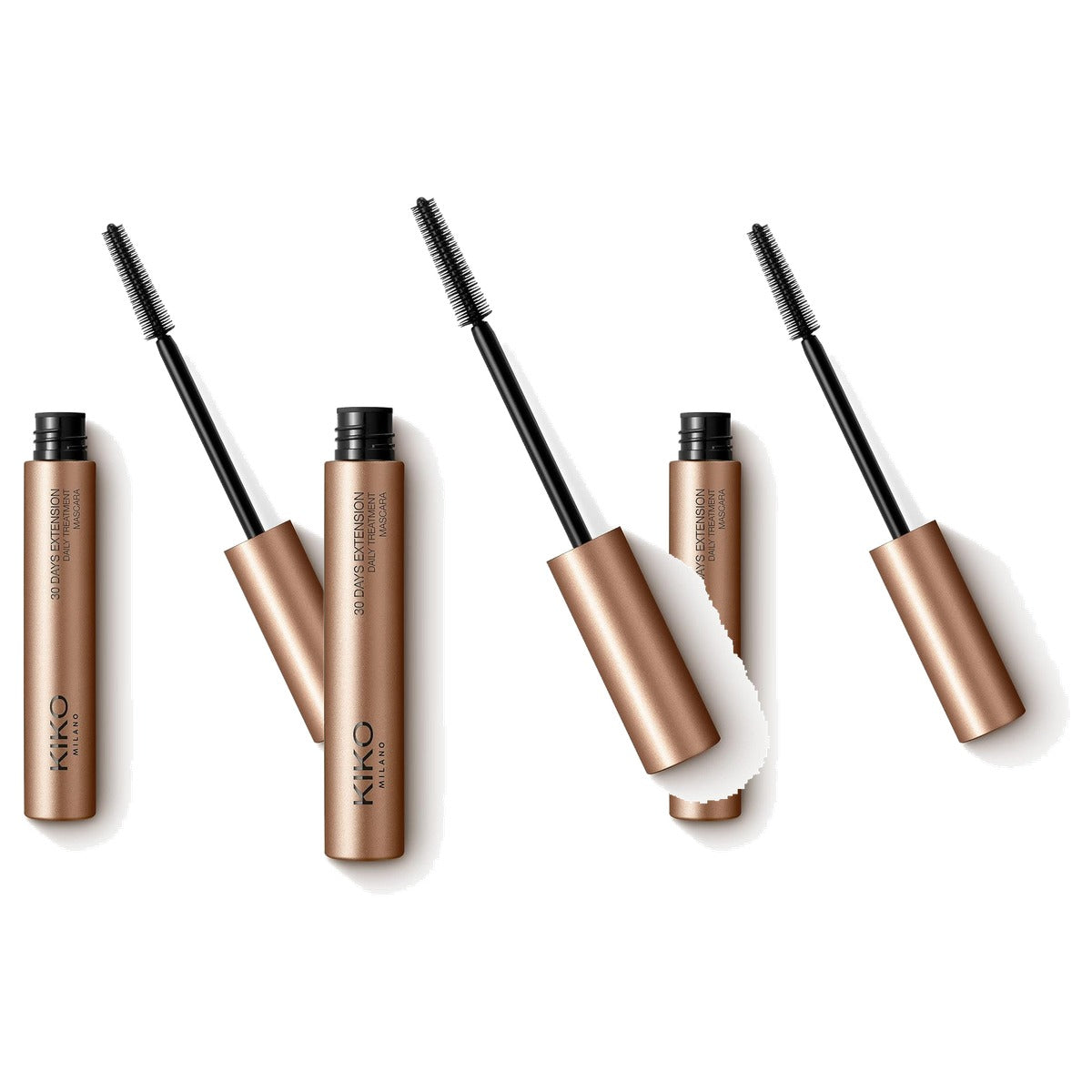 Kiko Milano 30 Dagen Verlenging Dagelijkse Mascara Kleur 01 - 3-pack