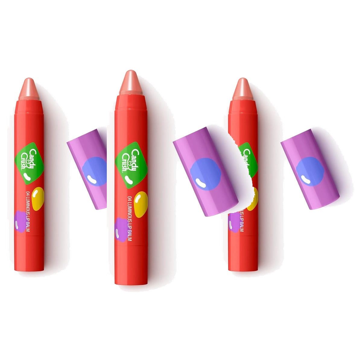 Kiko Milano Candy Crush Luminous Lip Balm Kleur 04 - 3-pack