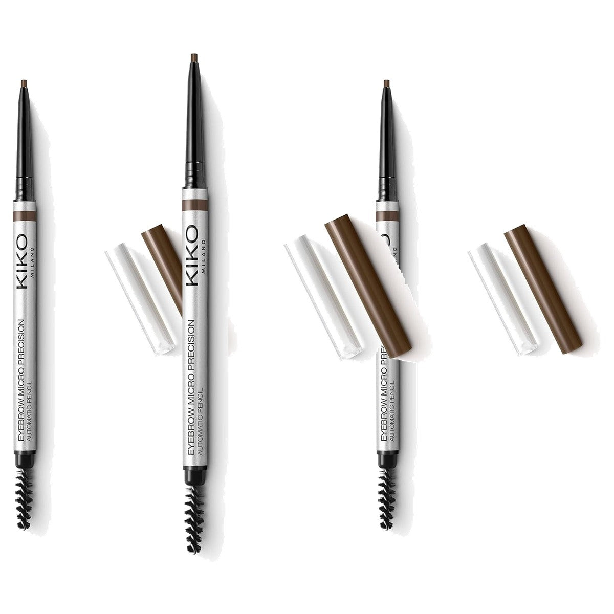 Kiko Milano Micro Precision Eyebrow Pencil Kleur 05 Deep Brunettes - 3-pack