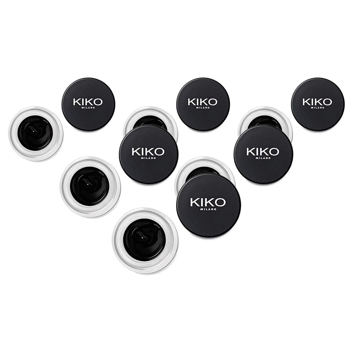Kiko Milano Lasting Gel Eyeliner Kleur 01 - 6-pack