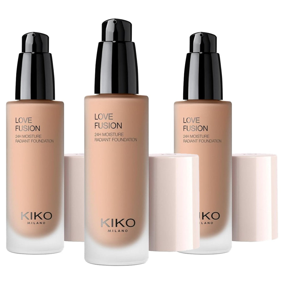 Kiko Milano Love Fusion 24H Moisture Radiant Foundation 5.5NG - 3-pack