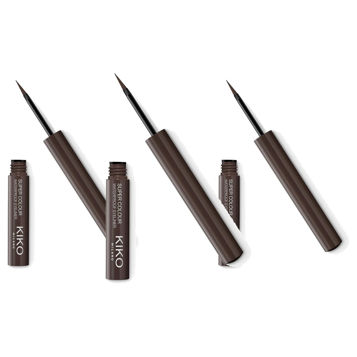 Kiko Milano Super Colour Eyeliner 09 Dark Brown - 3-pack