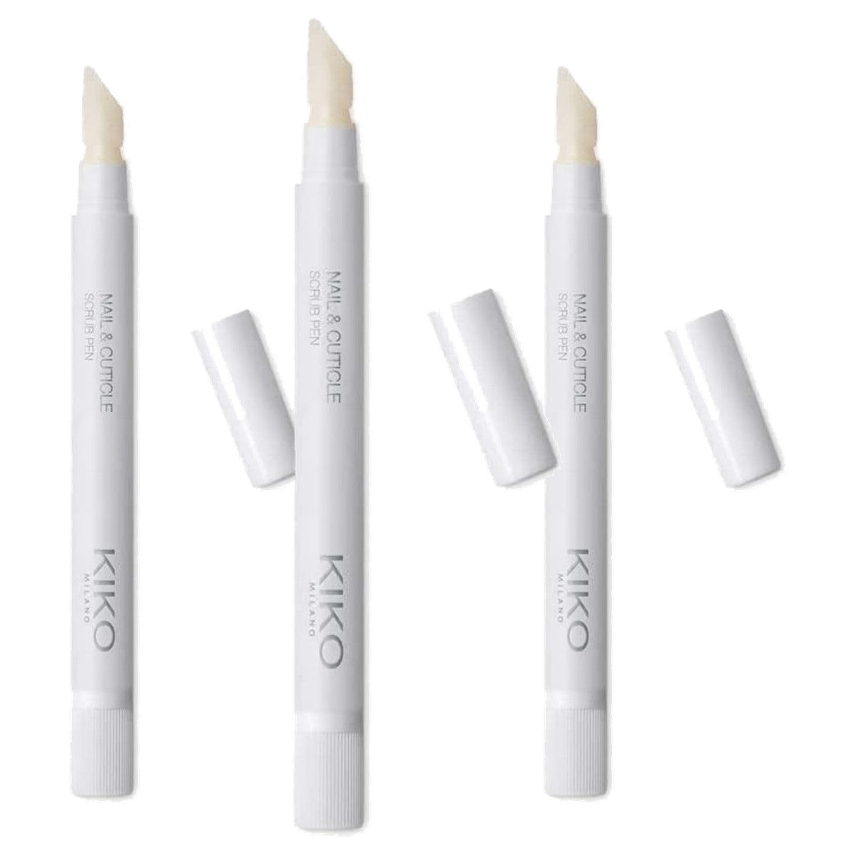 Kiko Milano Nail & Cuticle Scrub Pen met Kukui-olie - 3-pack